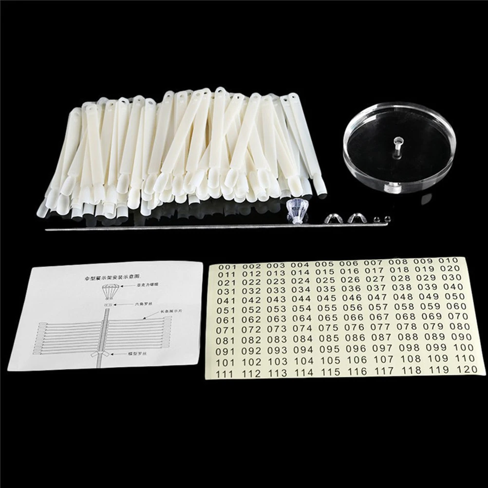 Présentoir de manucure étagère rotative matériaux métalliques en plastique durables support de couleur UV stockage Nail Art spectacle vendeurs acrylique