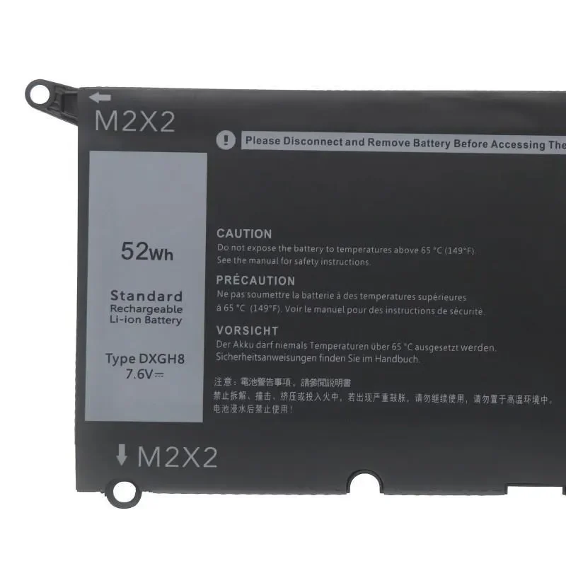 Replacement Battery for XPS 13 9370 9380 9305 7390 P82G HK6N5 DXGH8 Laptop Internal Rechargeable Battery Pack