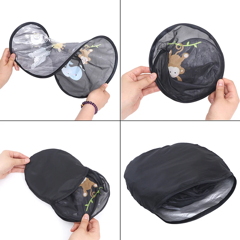 2PCS Window Sunshade Cover For Baby Kids Universal Car Styling Foldable Cute Cartoon Car Sun Shade Cover UV Protect Curtain Side