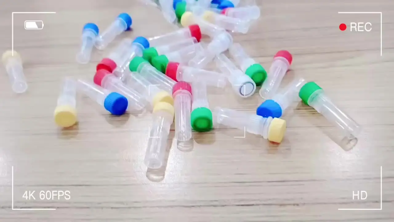 50/100Pcs 실험실 5ml/2ml/1ml 플라스틱 냉동고 튜브, 실리콘 가스켓이있는 Cryovial, 실험실 냉동고 보관 튜브 하위 패키지 약병