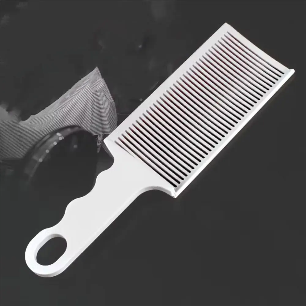 White Plastic Hair Comb Hair Cutting Tool Flat Top Hair Comb Household Convenient Hair Styling And Grooming Comb