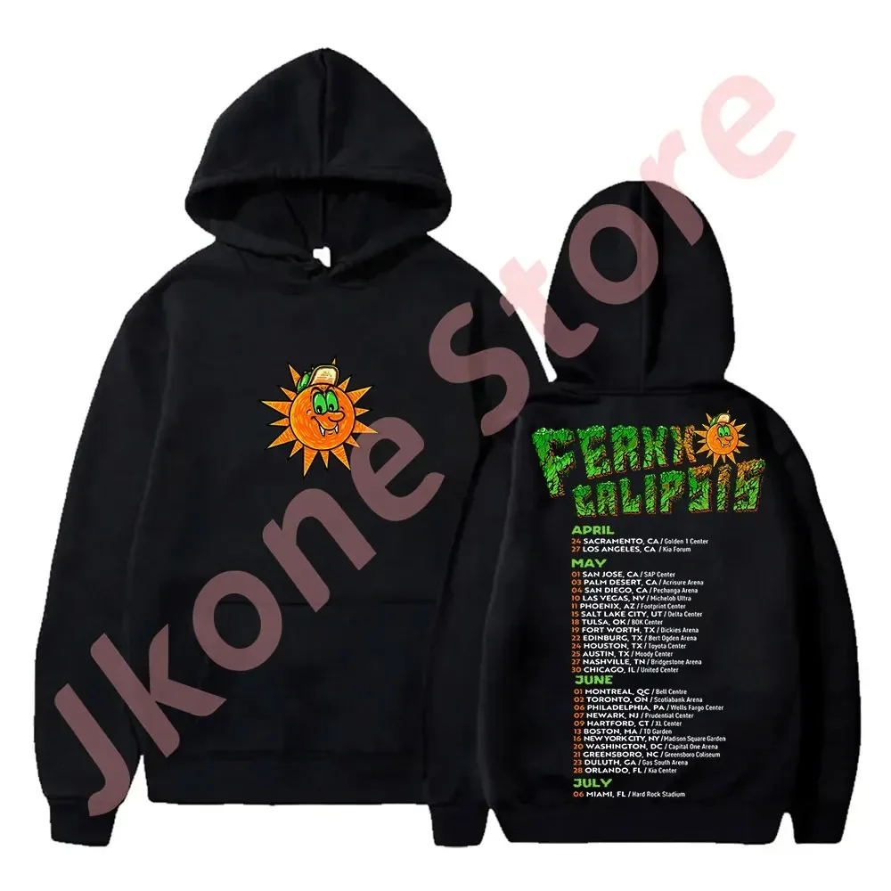 

Feid Ferxxo Tour Merch толстовки с капюшоном Ferxxocalipsis Sun Logo для женщин и мужчин модная повседневная уличная одежда