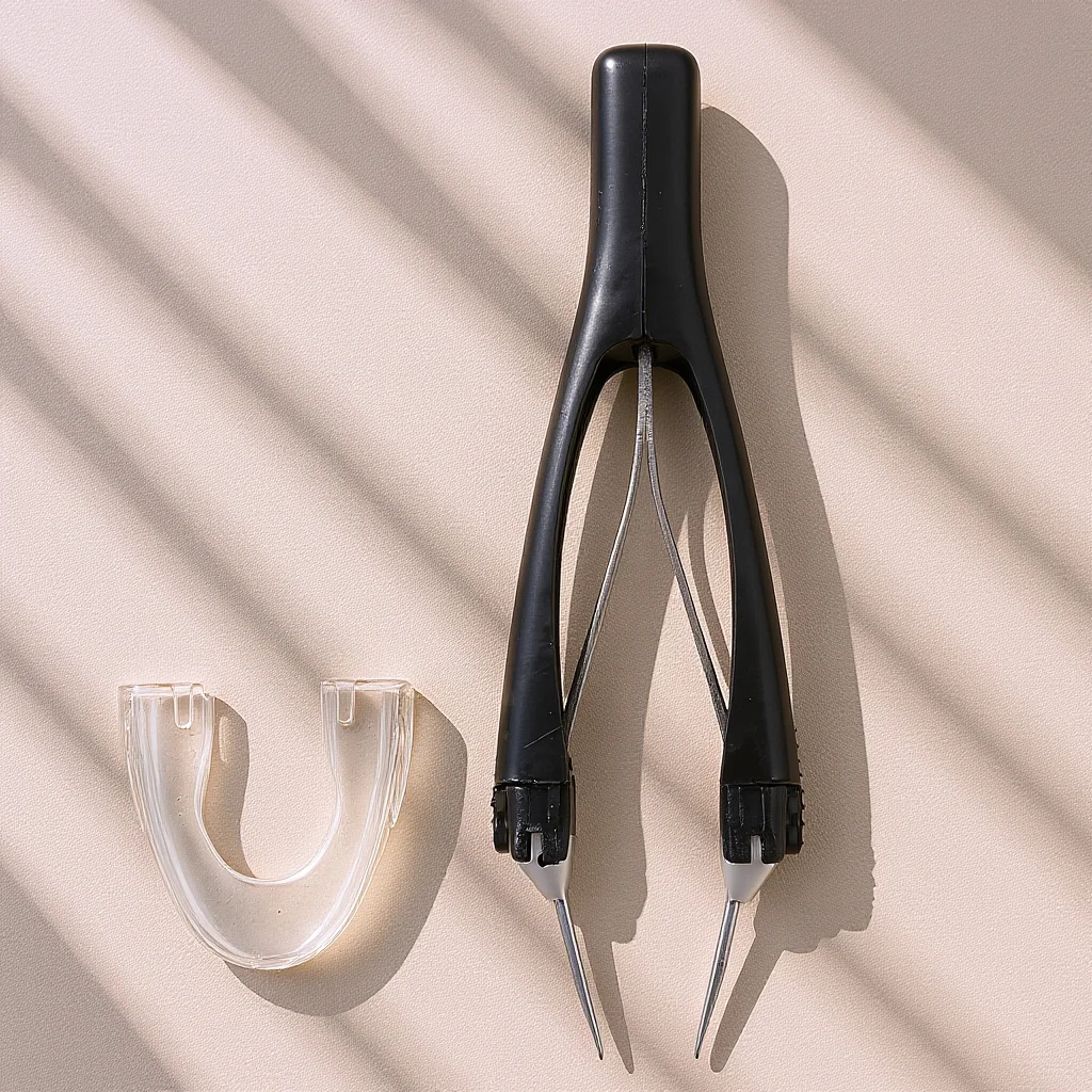 Kit de pinças de sobrancelha de precisão, ferramenta de remoção de pelos retrátil automática, conjunto de pinças faciais de aço inoxidável para mulheres