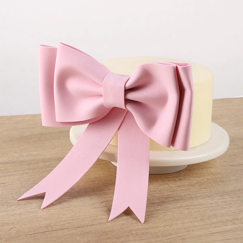 1/2pcs Pink Bow Cake Toppers EVA Foam Bowknot Cake Decorations for Wedding Birthday Baby Shower Party Supplies DIY Gift Box Wrap view 5