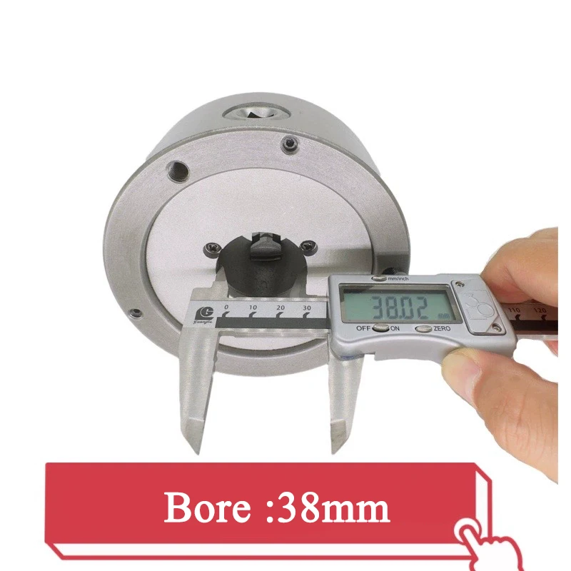 SANOU Brand 3 Jaw Self-centering Chuck K11-125 With Big Bore 38mm Metal Lathe Chuck