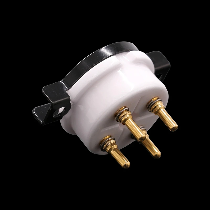 Super Sale 4-Pin Vacuum Tube Socket Base for 2A3 300B 40 45 50 5Z3 811 101D 24K Gold Plated Brass Pins Hifi Vintage Tube AMP DIY