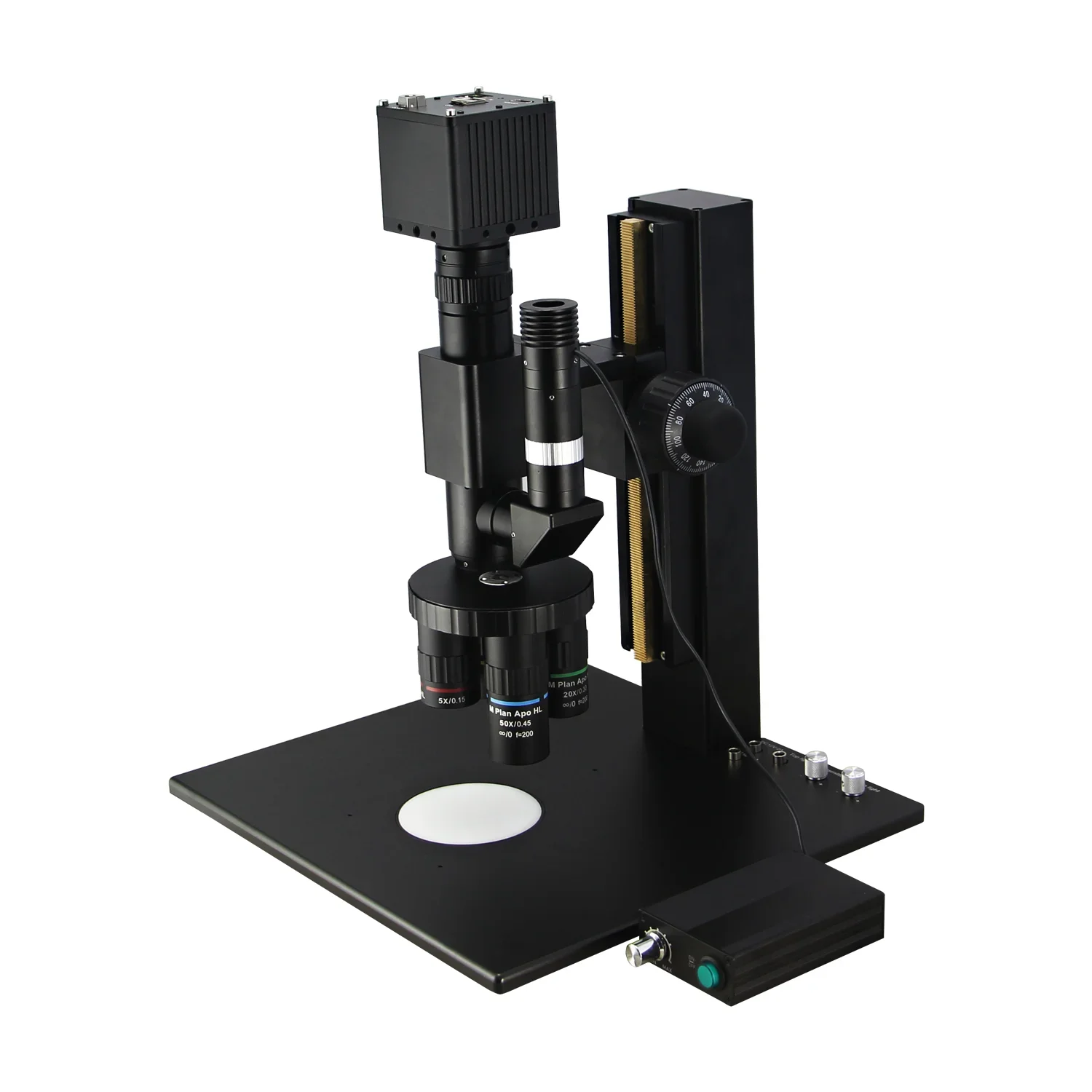 Ft-Opto FM0010 2X-100X High Magnification 1X Optical Tube Lens Coaxial Measuring Metallurgical Microscope
