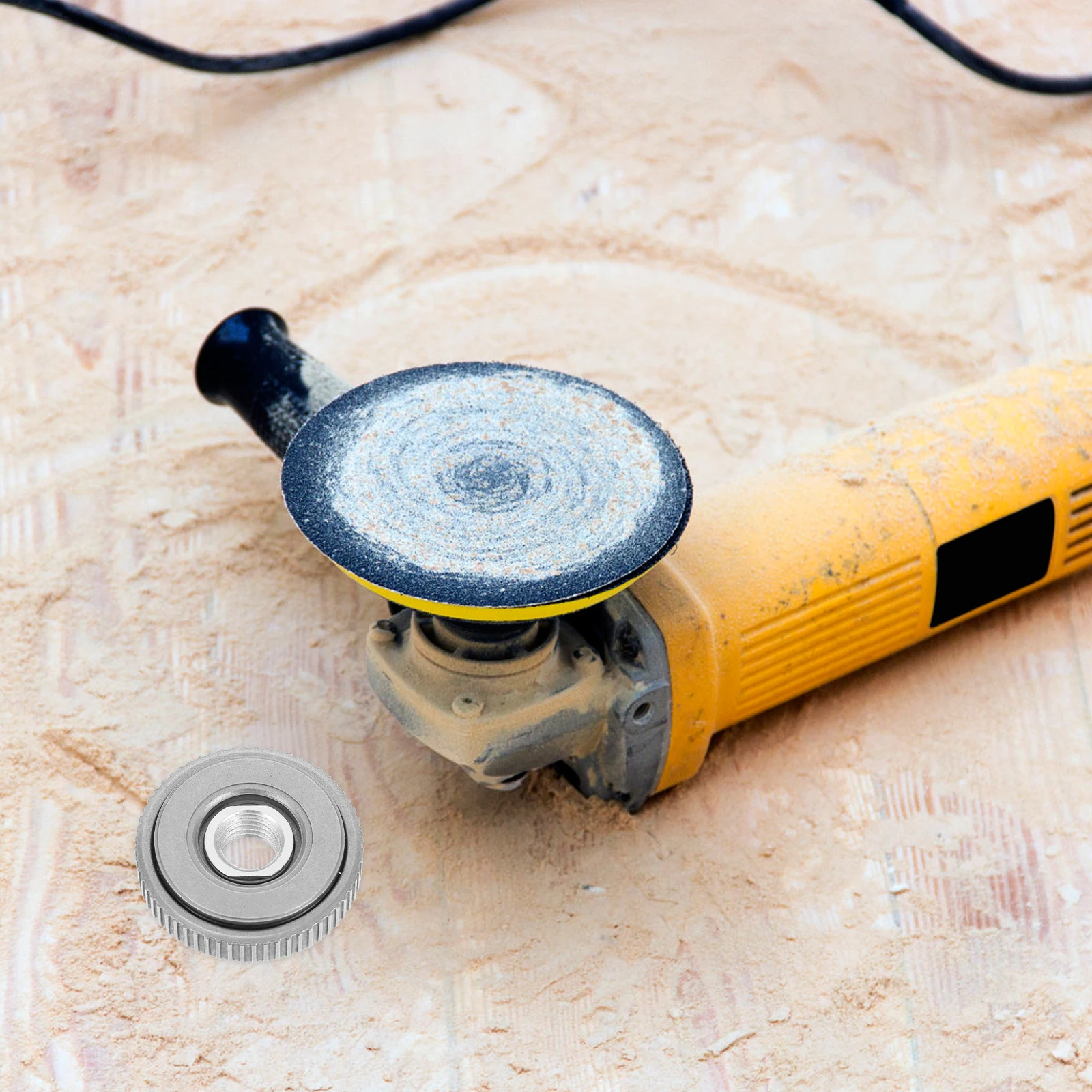 

Angle Grinder Quick Release Nut Kit Platen Flange Grinding Blades Fixing Accessories Sturdy Steel Easy Tightening