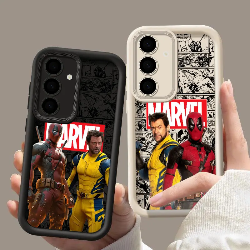 Marvel Deadpool And Wolverine Fundas For Samsung Galaxy S26 S25 S24 S23 S22 Plus S21 Ultra S20 FE Case S26Ultra Phone Back Cover