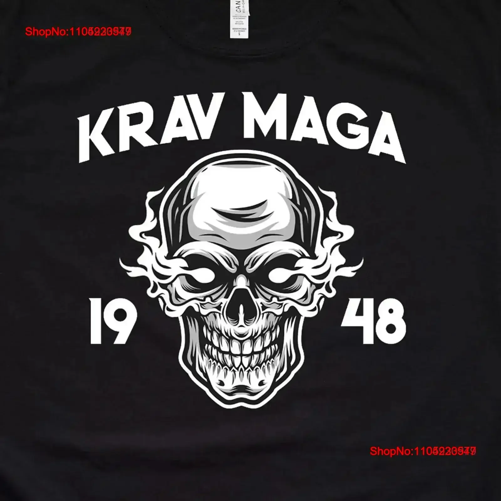 

Krav Maga T Shirt Self Defense Skull Martial Arts vintage Washed Top For Everyday Wear Comfortable Breathable designer clothes