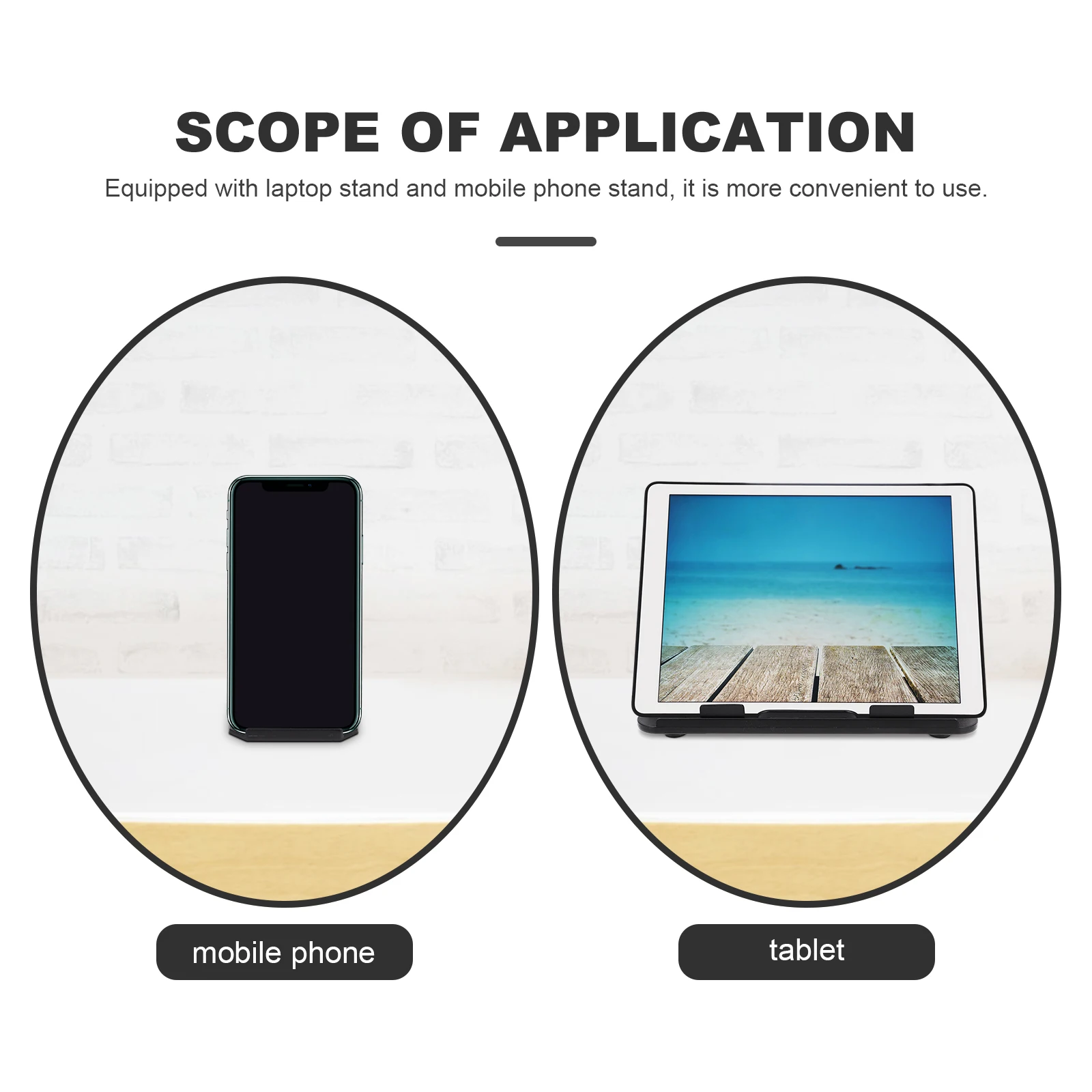 

1 set Laptop Riser Folding Abs Laptop Stand For Desk Non-Slip Desktop Phone Holder Portable Rotating Bracket For Office Study