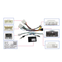 Car Radio Power Wiring Harness Socket Connector CAN Bus adapter for Renault Duster Jogger Taliant Sandero Clio4 5 Kadjar Express