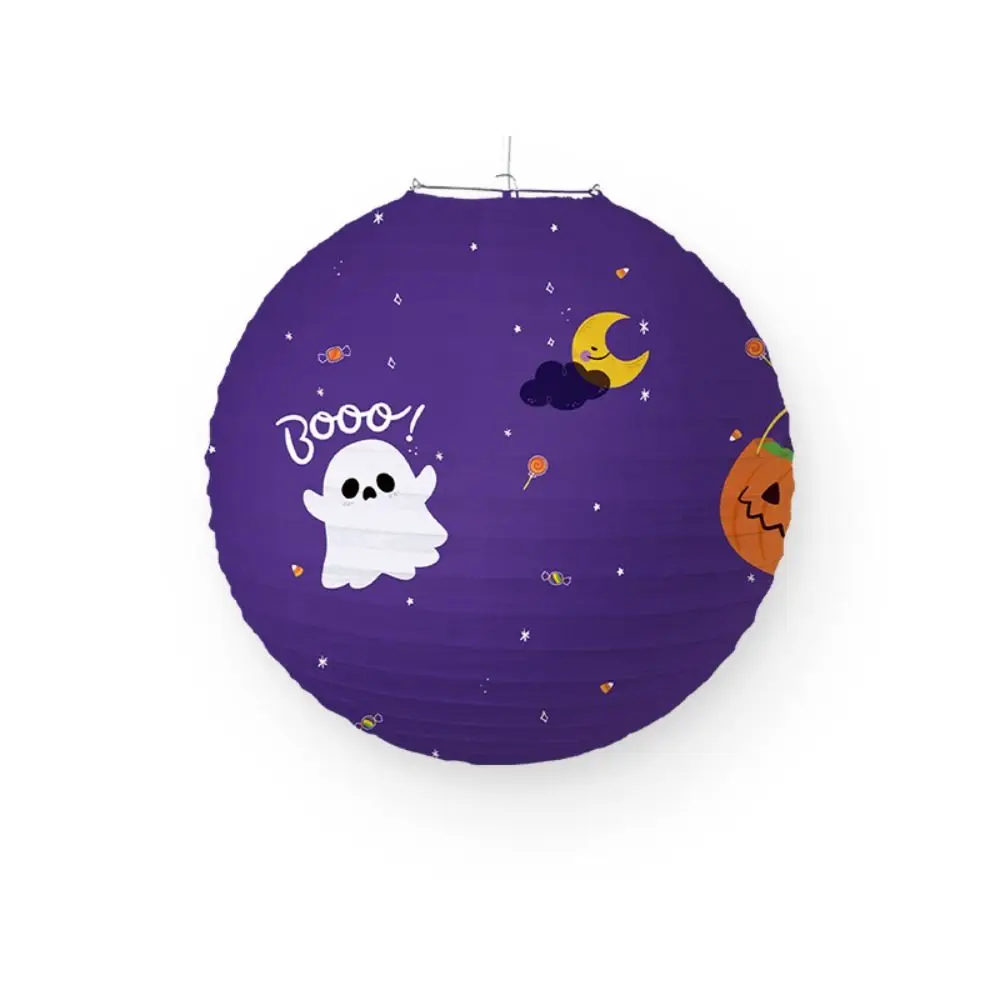 Creative Ghost Halloween Paper Lantern Paper Handmade Festival Ghost Lanterns Bat DIY Halloween Hanging rPops Ghost Festival