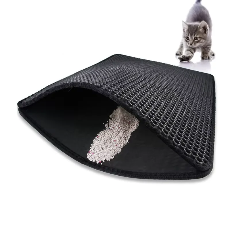 

Double Layer EVA Cat Litter Pad Waterproof Non-slip Sand Basin Filter Kitten Dog Washable Mattress Floor Mat Pet Clean Supplies