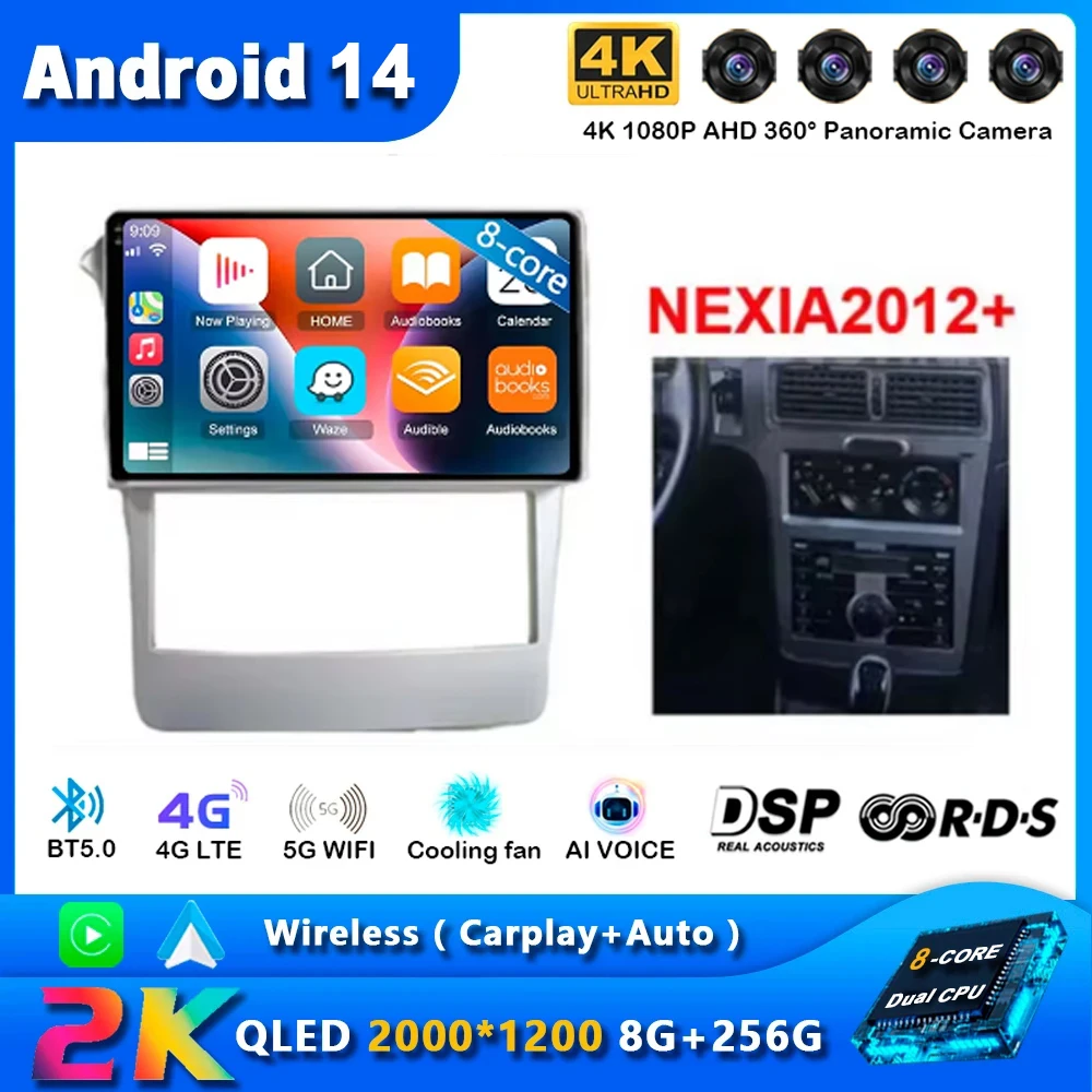 

Android 14 For Chevrolet Nexia 2012 2013 Auto Car Stereo Oled Sreen Bluetooth USB Radio Video Multimedia Player Carplay GPS Navi