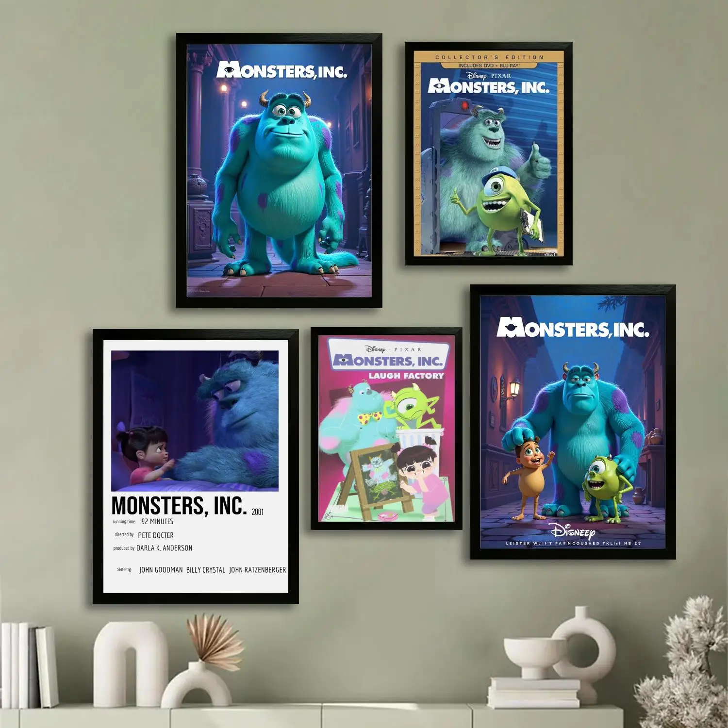 

Monsters, Inc Canvas Art Poster, Wall Art Picture Print, Modern Family Bedroom Decor Posters,Decorative painting