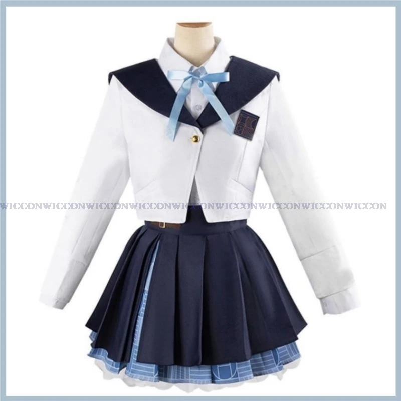 Anime Game THE IDOLM@STER Katsuragi Lilja Cosplay Costume Japanese JK School Uniform Skirt Coat Woman Lovely Halloween Suit