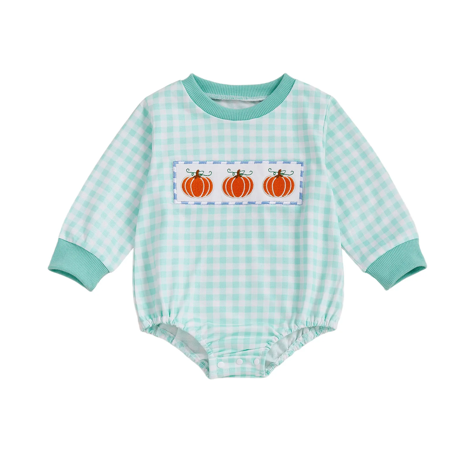 

Baby Boys Sweatshirts Rompers Pumpkin Halloween Clothes Embroidery Stripe Long Sleeve Fall Bodysuits Jumpsuits