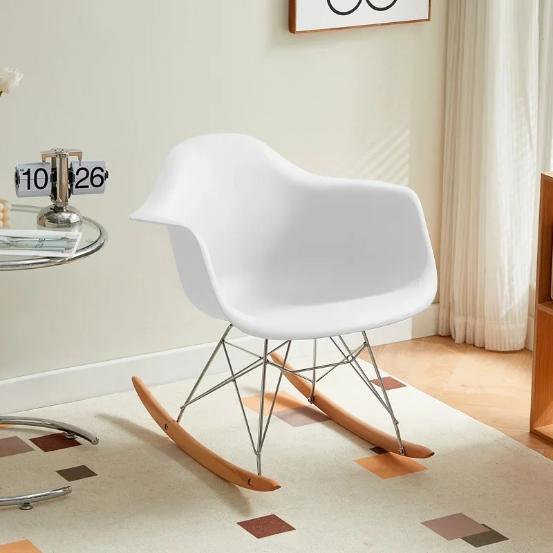 

Clear Plastic Arm Chair Rocking Designer Accent Kids Hand Chaise Lounge Transparent Children Sofas Balcony Furniture