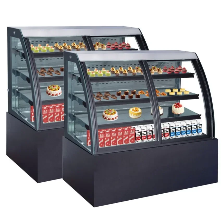 Vertical Open Cake Display Showcase Cabinet Bread  Display Refrigerator