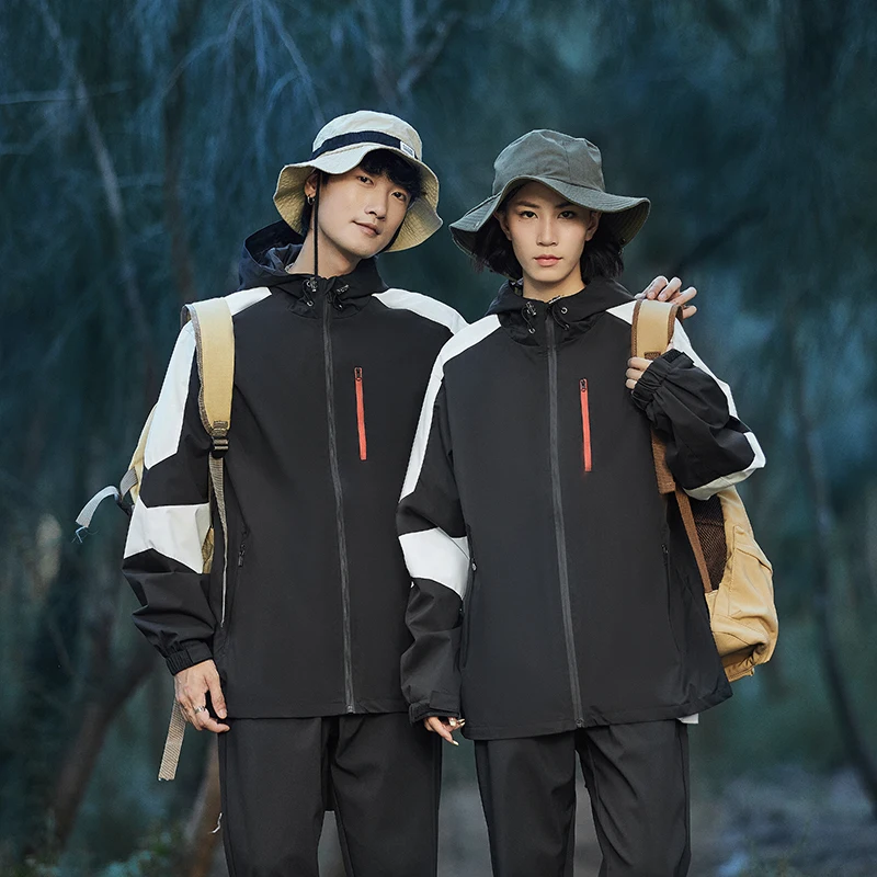 

Высокопроизводительный водонепроницаемый кардиган, активный уличный весенне-осенний плащ, ветровка 3-в-1, легкая мужская и женская куртка с капюшоном