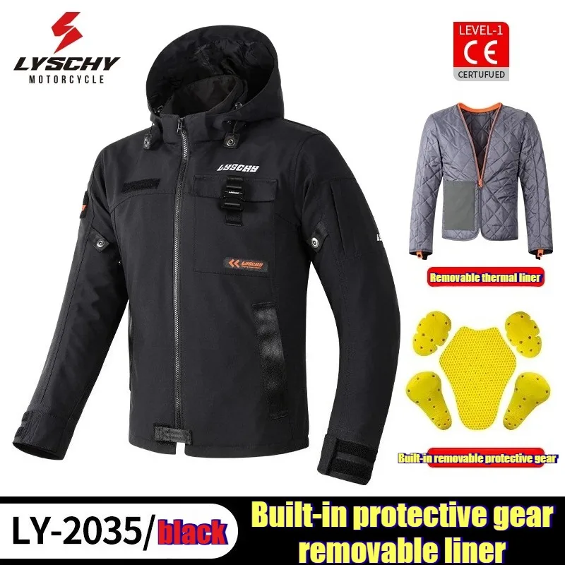 Thunder Wing Cycling Suit Men's Motorcycle Four Seasons Anti-drop Windproof and Warm Reflective Removable Liner