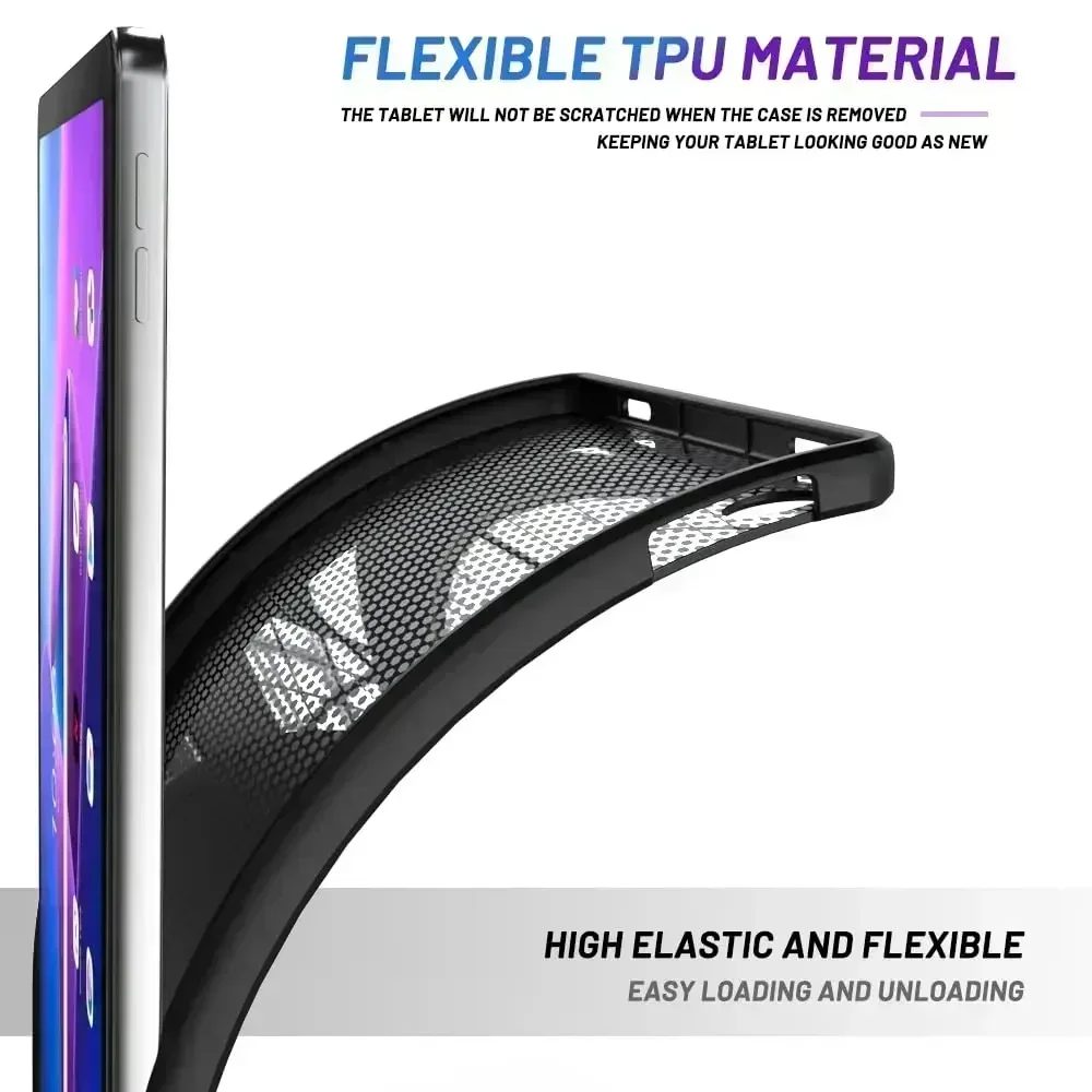 Capa de silicone macio para lenovo tab m10 plus 3a geração 2022 10.61 tb-128fu TB-125FU capa flexível para tablet para xiaoxin pad 10.61