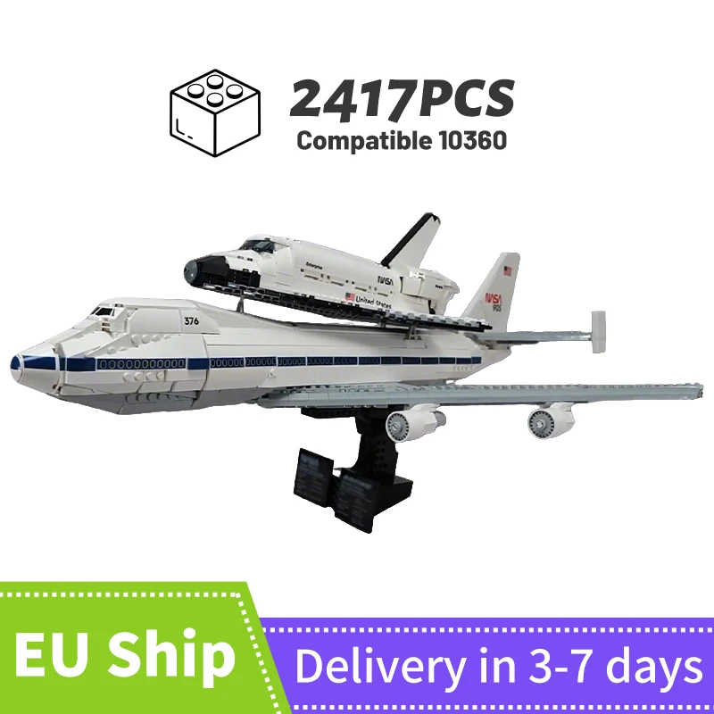 2147 pièces navette spatiale transporteur modèle bloc de construction jouet avion ensemble enfant briques jouets compatibles 10360 cadeau de noël