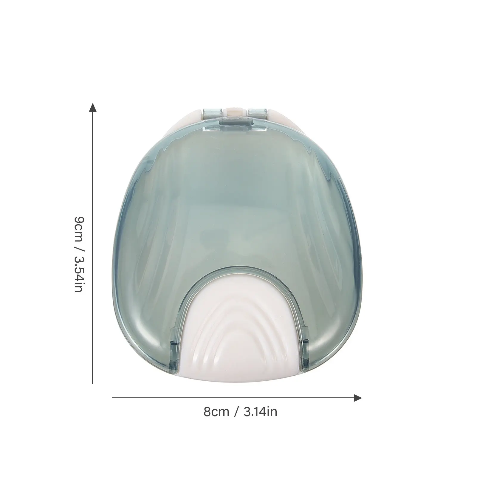 Safe Plastic Retainer Case Denture Container Portable Compact Travel Friendly Dental Guard Box for Retainers Dentures Mouthguard