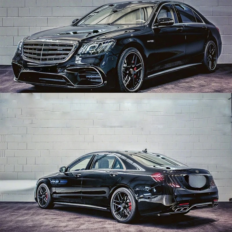 S63 Style Front Bumper Upgrade Fit For S Class W222 S400 S450 S500