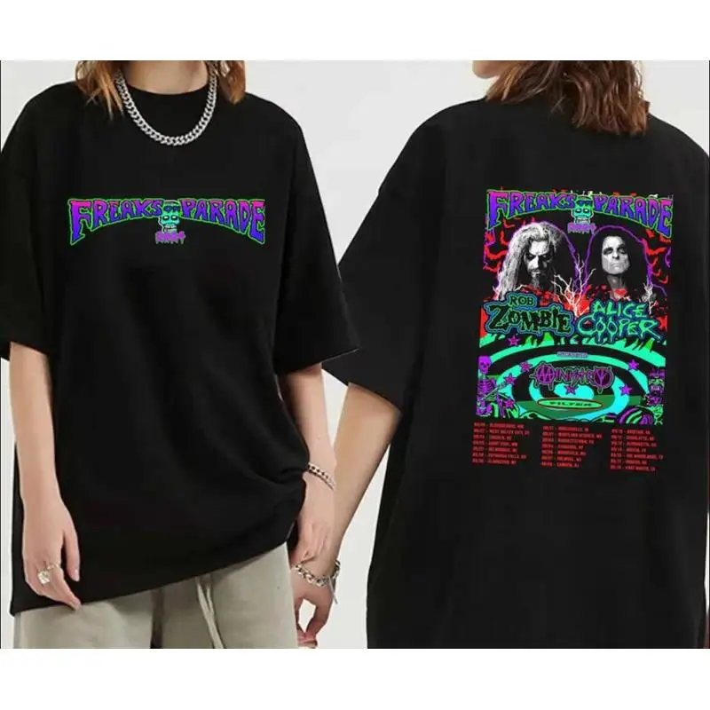 Rob Zombie y Alice Coopers camiseta de 2 caras regalo para mamá