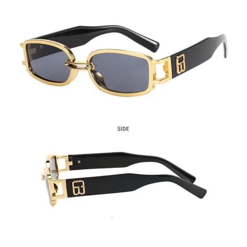 Punk Sunglasses Full Frame High Definition Vision Driving Glasses Eye Protection Block Glare Black Shades Glasses