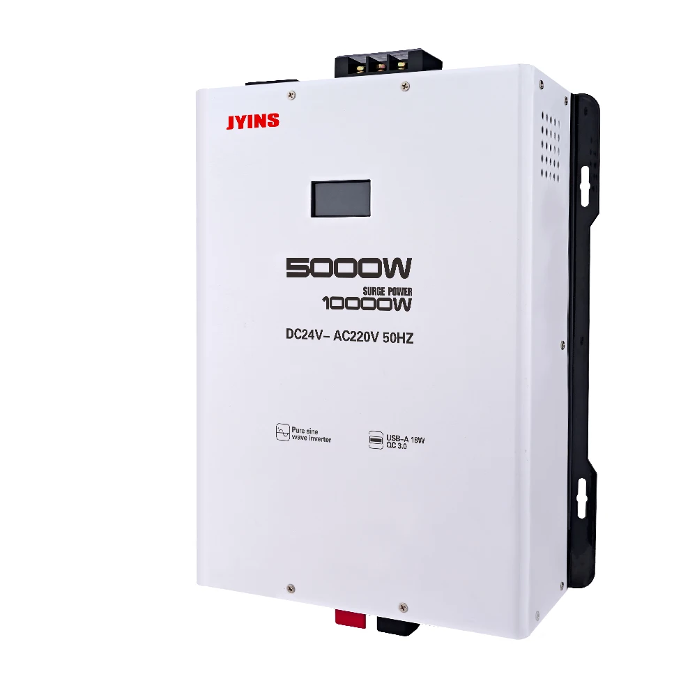 

5000W Hybrid Solar Power Inverter 24VDC To 220VAC Pure Sine Wave Single Phase Output