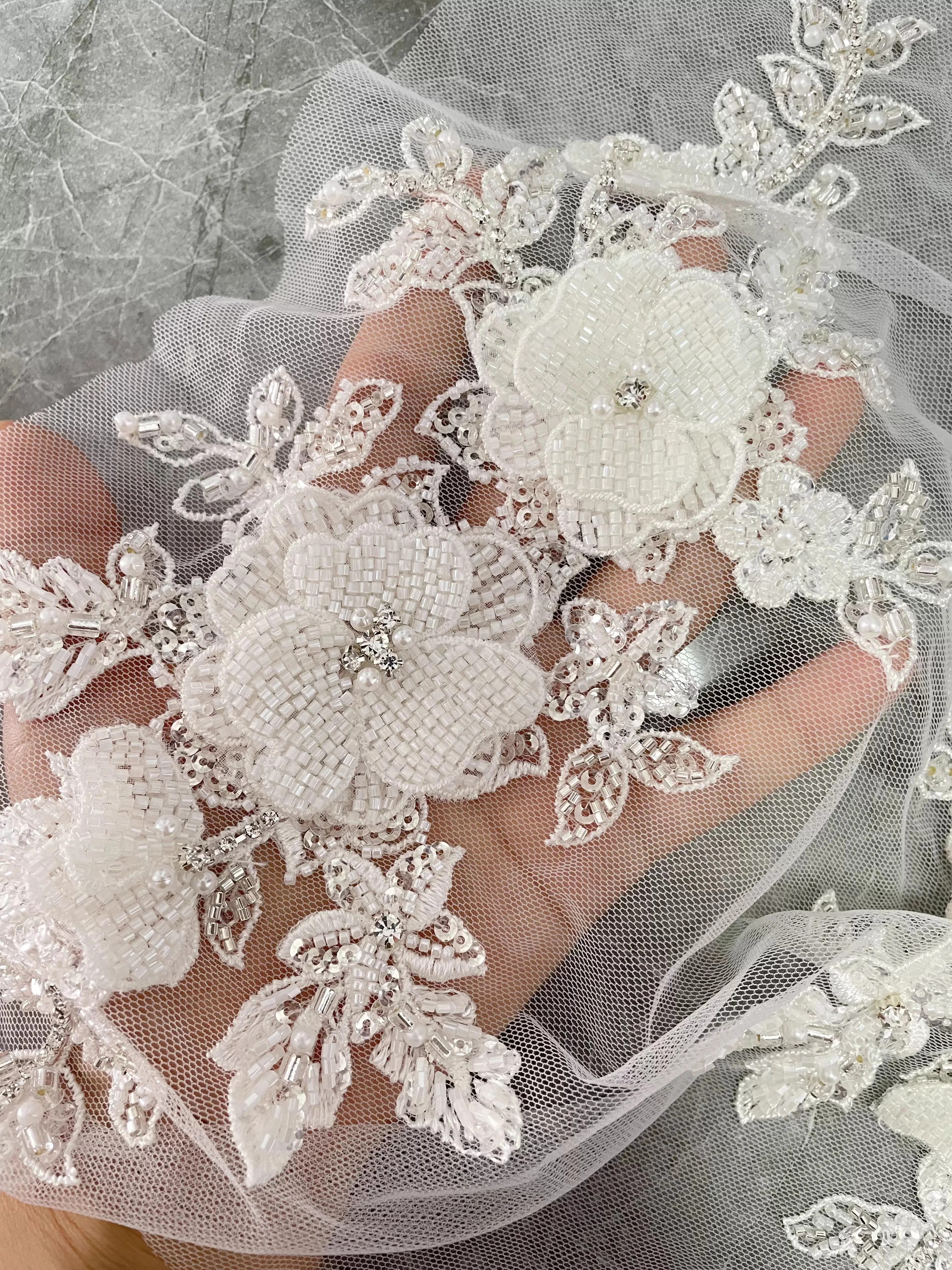 غطاء رأس الزفاف عقال التطريز التصحيح التكتيكي الراقية ثلاثي الأبعاد شبكة الورد مسمار الخرز parches tacticos دي الفيلكرو #4