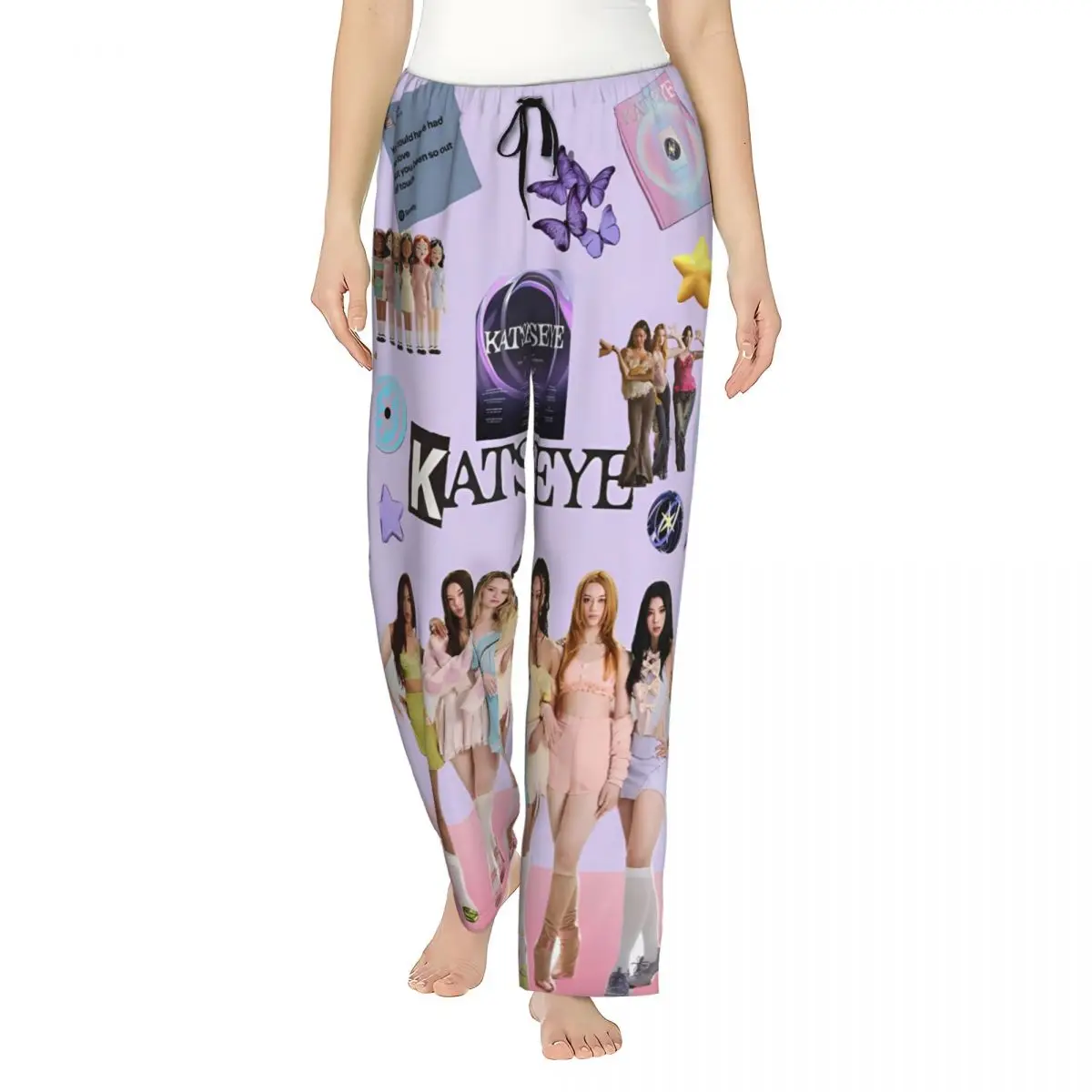

Katseye Kpop Music Girl's Lounge Pants Loose-Fit Pyjama Pants Dorm