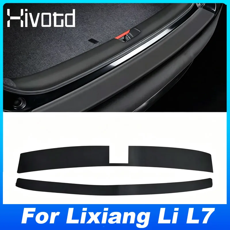 

Hivotd Car Door Sill Plate Rear Trunk Bumper Threshold Protector Sticker Interior Exterior Accessories For Lixiang Li L7 2024