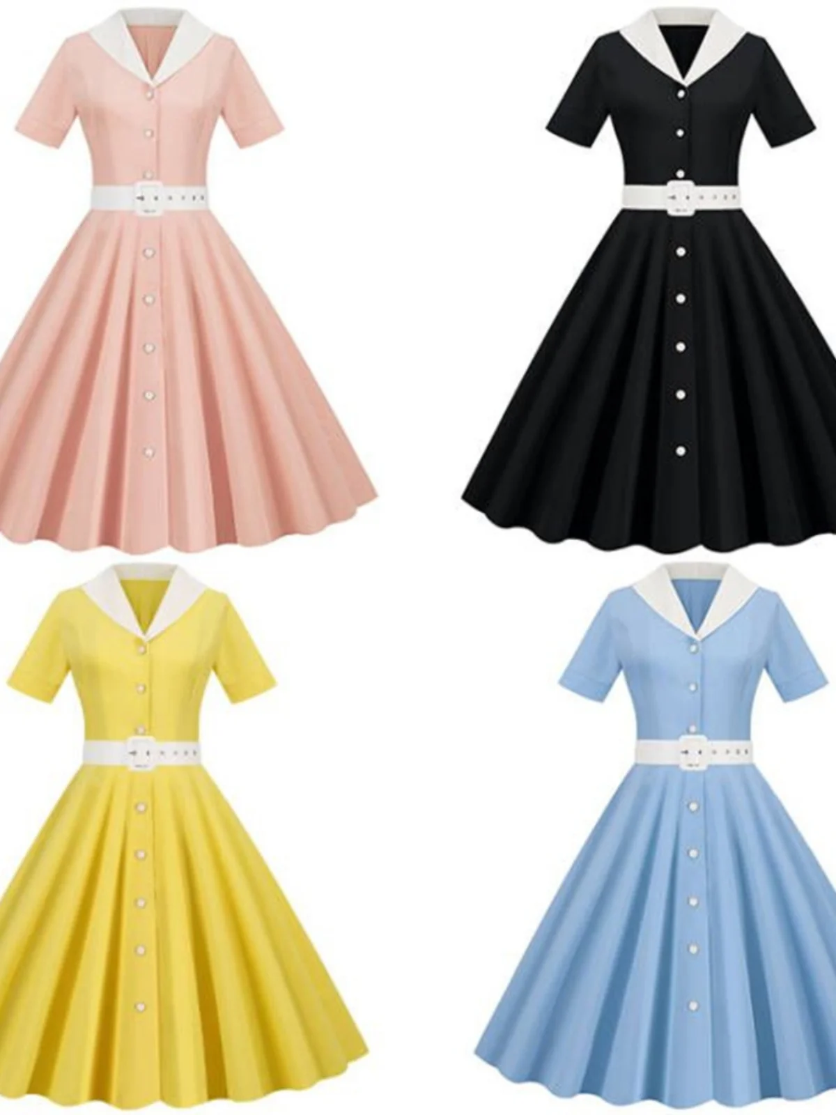 

Женское летнее платье макси с V-образным вырезом, коротким рукавом, расклешенной юбкой, средней талией, однотонное, модное, для уличного стиля