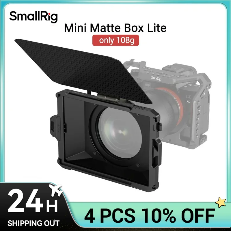 SmallRig Universal Mini Matte Box Lite For SONY For CANON Camera Carbon Fiber Top Flag Multiple Filters Weighs Only 108g 3575