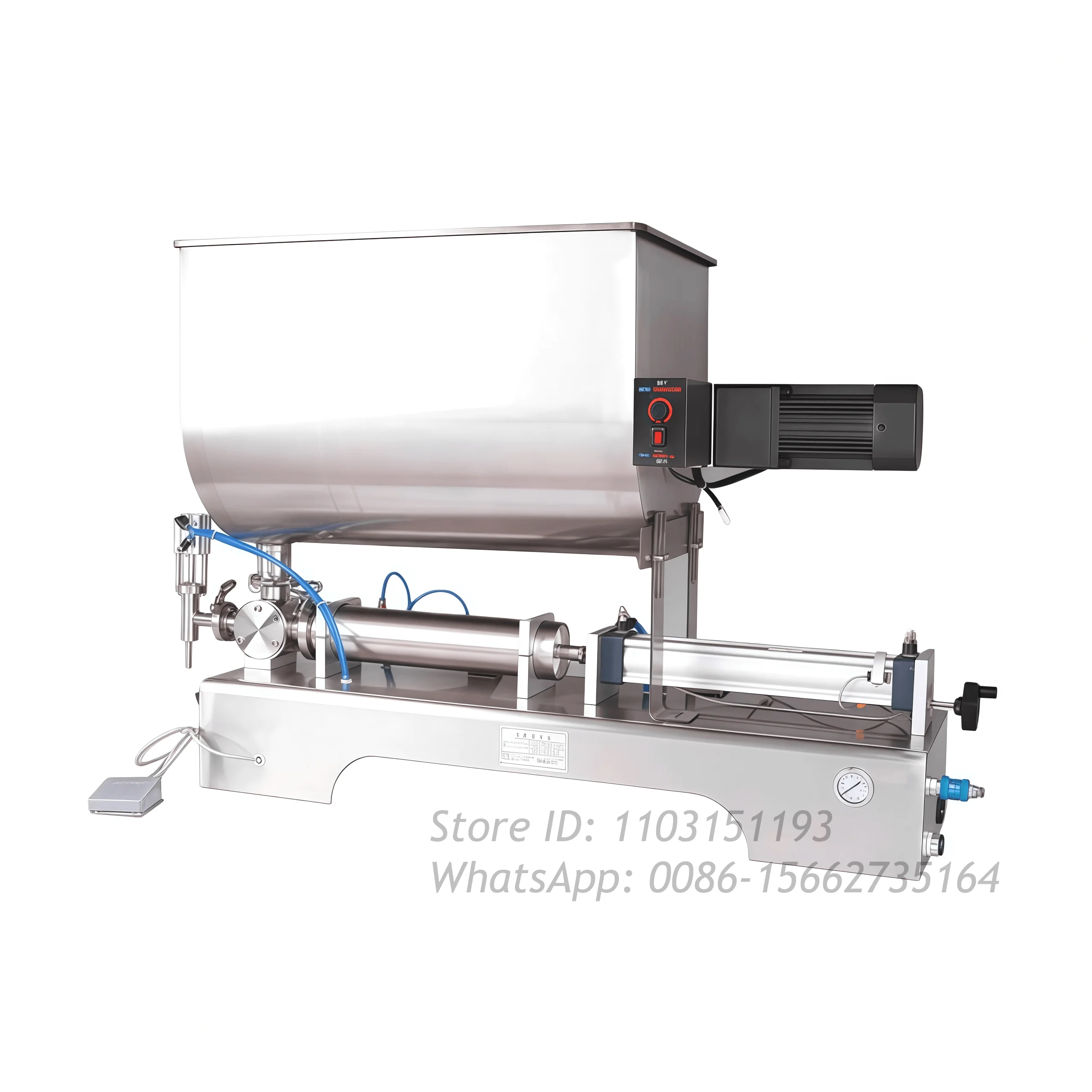 Automatic U-shaped Filling Machine with Mixing Honey Peanut Butter Chocolate Soy Tomato Sauce Cream Paste Filling Machine