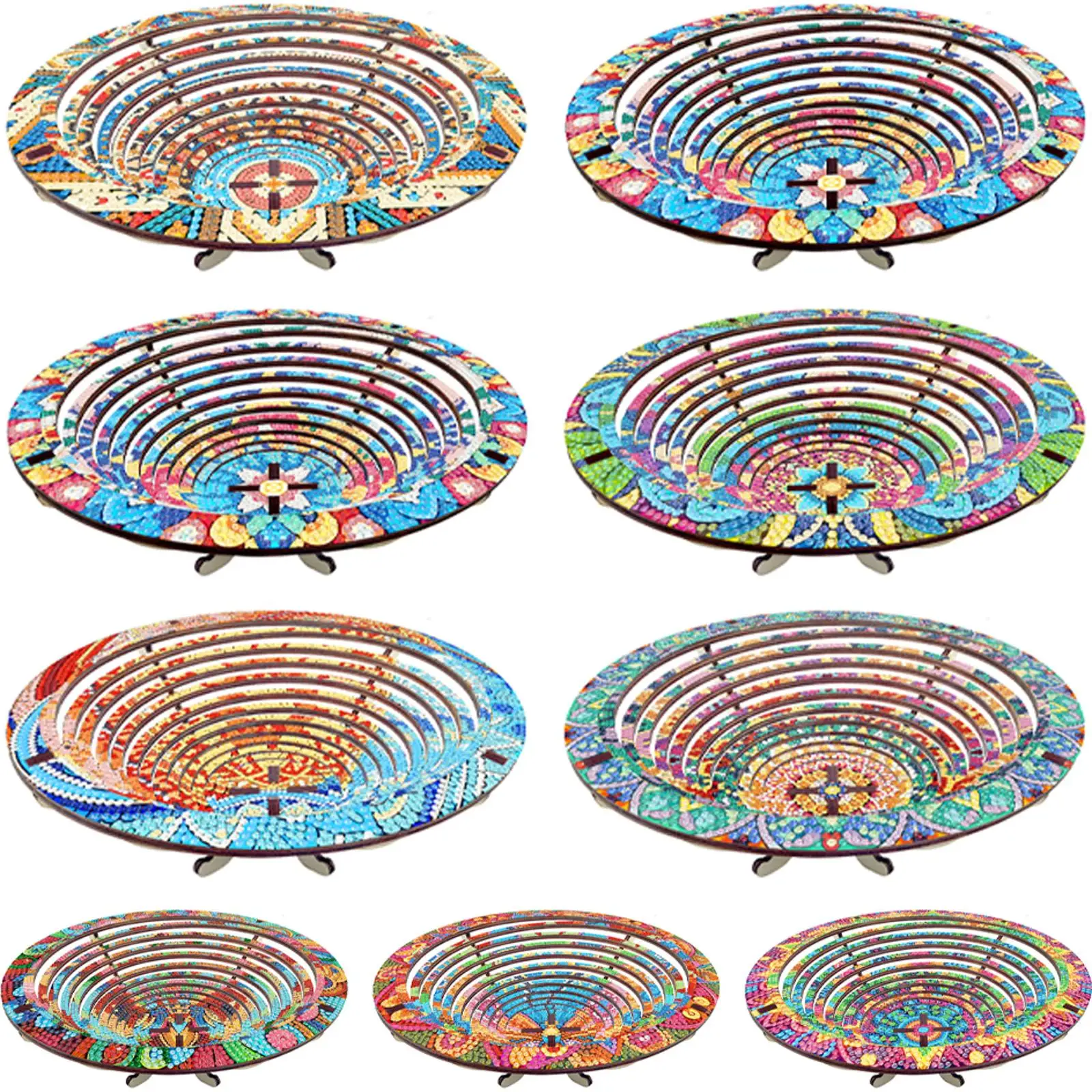

Diamond Painting Kit Diamond Art Painting Candy Plate Serving Platter Fruit Plate for Parties Festivals Family Gatherings