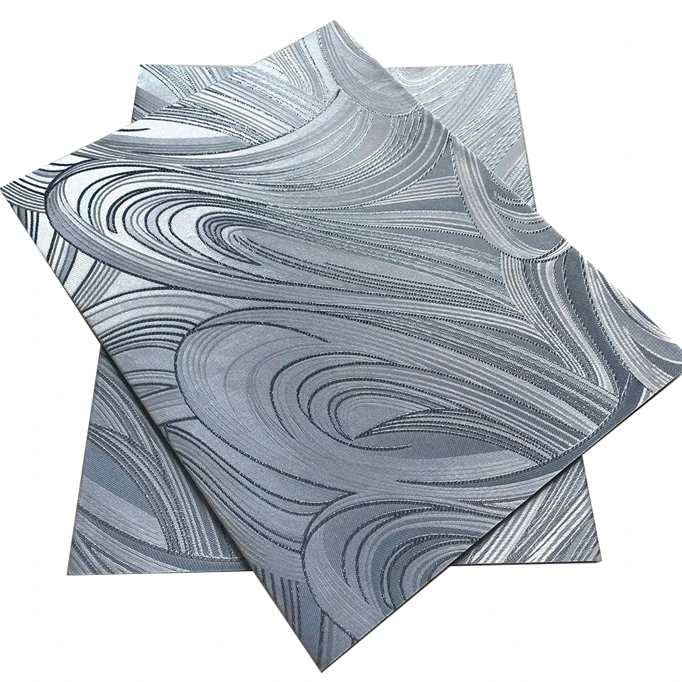 

2.5Yards Sego Gele Headtie, Swiss & Metallic Damask Fabric for Nigerian Wedding & Party, 20 Colors Available TXH-21-3