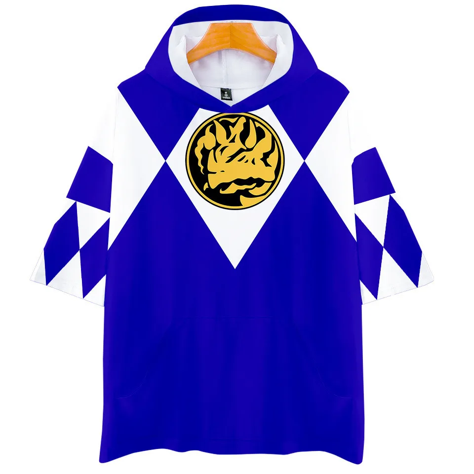 3 to 14 years kids t shirt Mighty Morphin Game 3D printed hooded t-shirt boys girls casual Harajuku tshirt children clothes