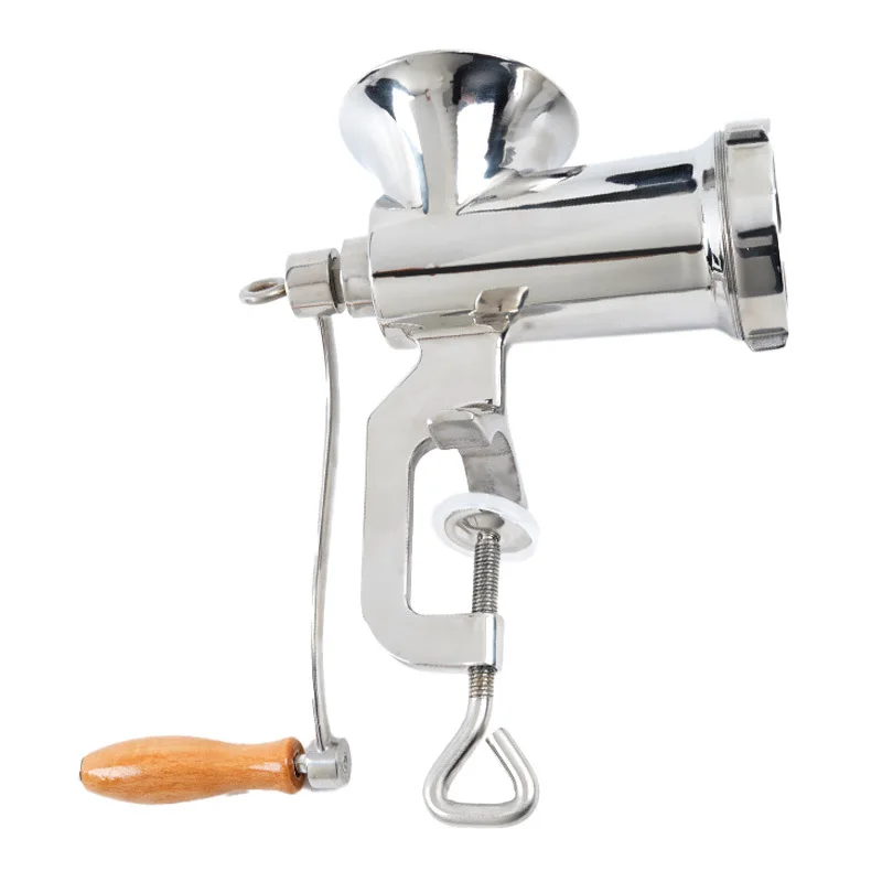 Stainless steel household No. 8 manual meat grinder hand crank enema machine sausage machine