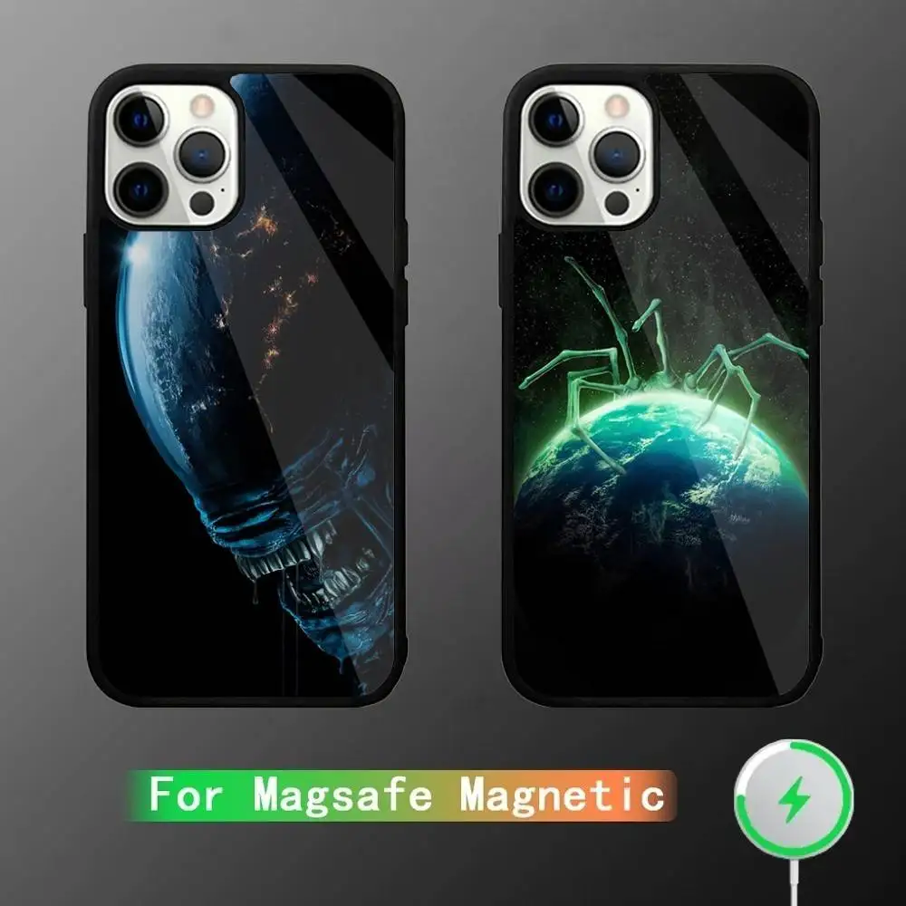 

A-Alien Earth Thriller TV Phone Case For iPhone 16,15,14,13,12,11,Pro,Max,Plus,Mini,SE New Magsafe Magnetic Wireless Charging