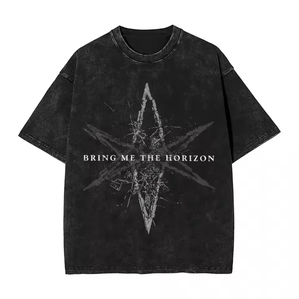 Customization New Arrival Mens Clothes Tee Shirt Homme Graphic T-Shirts Men Tshirt For Men Ropa Hombre Bring Me The Horizons Roc