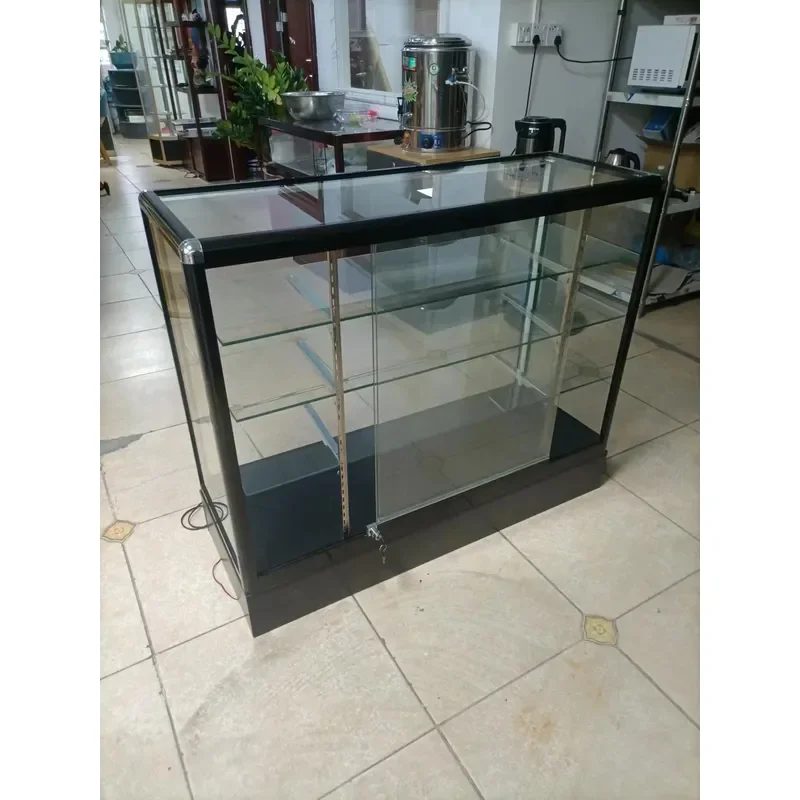 for New Aluminum Alloy Digital Product Display Cabinet Mobile Phone Glass Showcase Factory Direct High Quality Low Price Easy