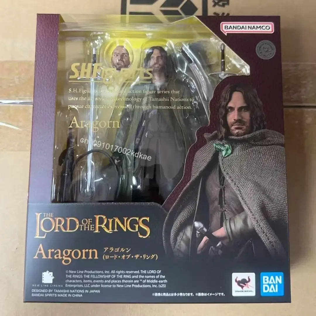 In Stock BANDAI S.H.F The Lord of the Rings Aragorn Frodo Baggins & Gollum Figure Finished Model Kit Anime Full Action Toy Gift - view 6