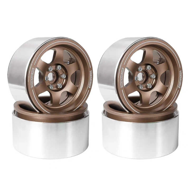 

4PCS 2.2inch Simulated Metal Clamped Competitive Wheel Hub for 1/10 RC Crawler Cra Tank 300 Easy To Control SCX10 TRX4 RC4WD D90