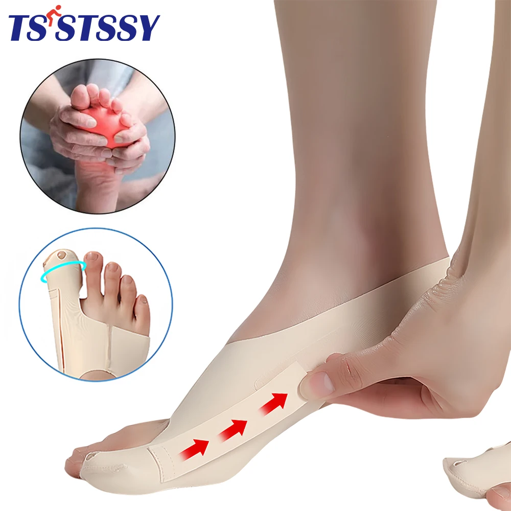 

1Pc Bunion Corrector Big Toe Valgus Corrector Separator Bunion Relief Toe Straightener for Athletes Dancers Women's Toe Sock