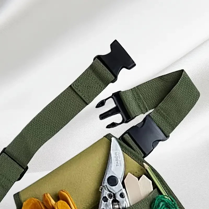 多機能ガーデニングツールバッグ、ガーデニング、配管、園芸、木工、DIY用の複数のポケット付きベルトエプロン